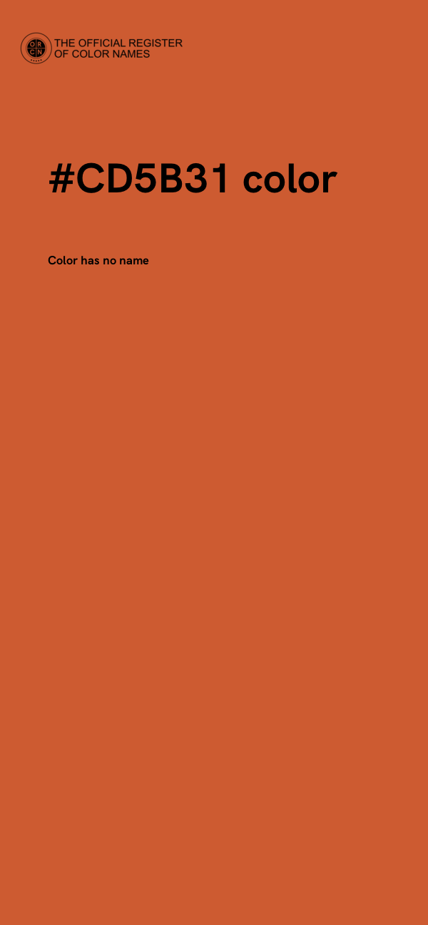 #CD5B31 color image