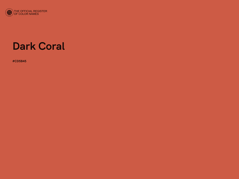 #CD5B45 - Dark Coral color image