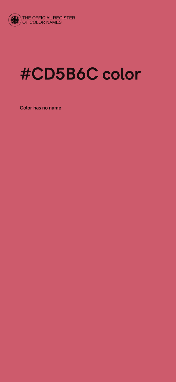 #CD5B6C color image