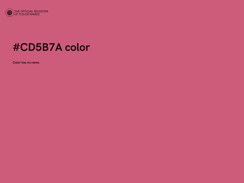 #CD5B7A color image