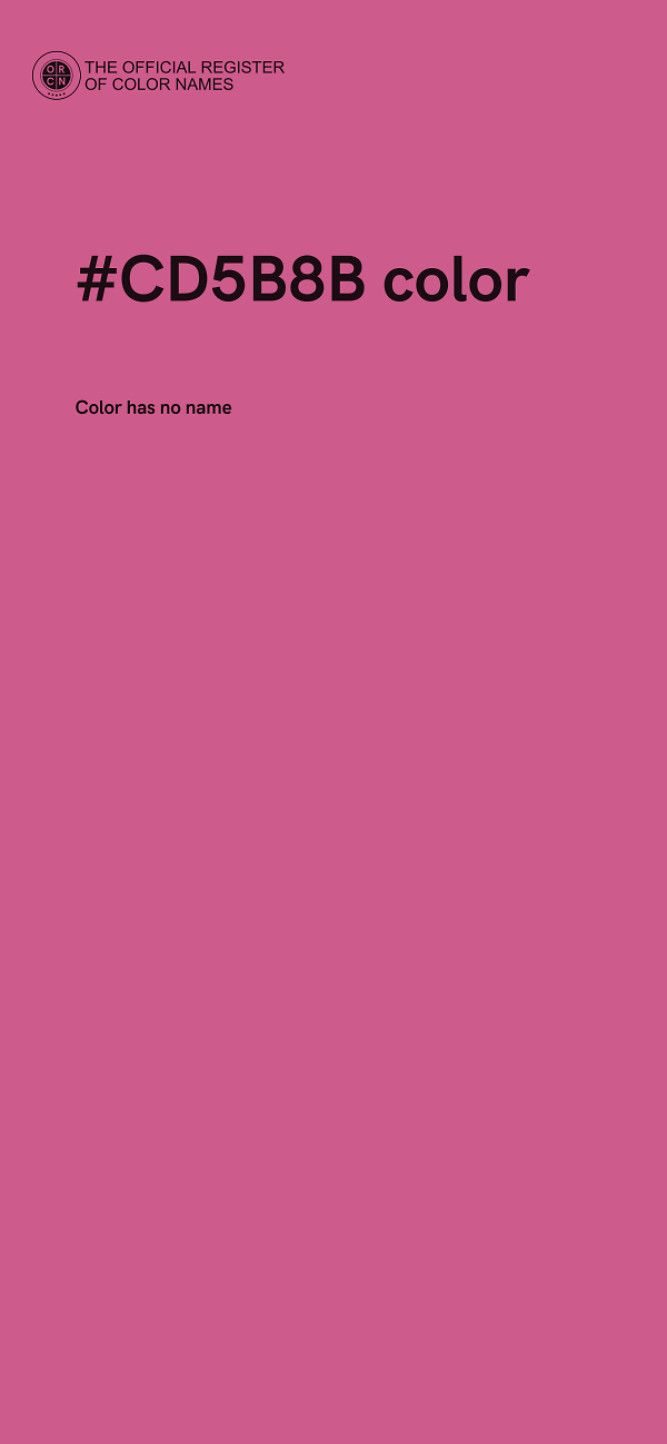 #CD5B8B color image