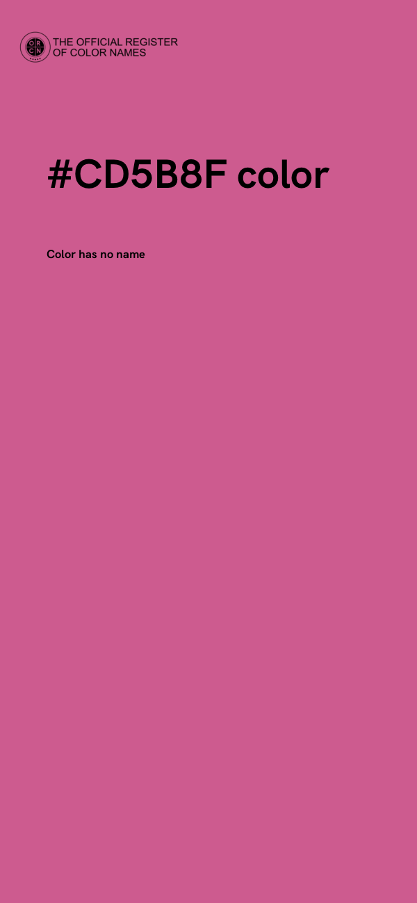 #CD5B8F color image