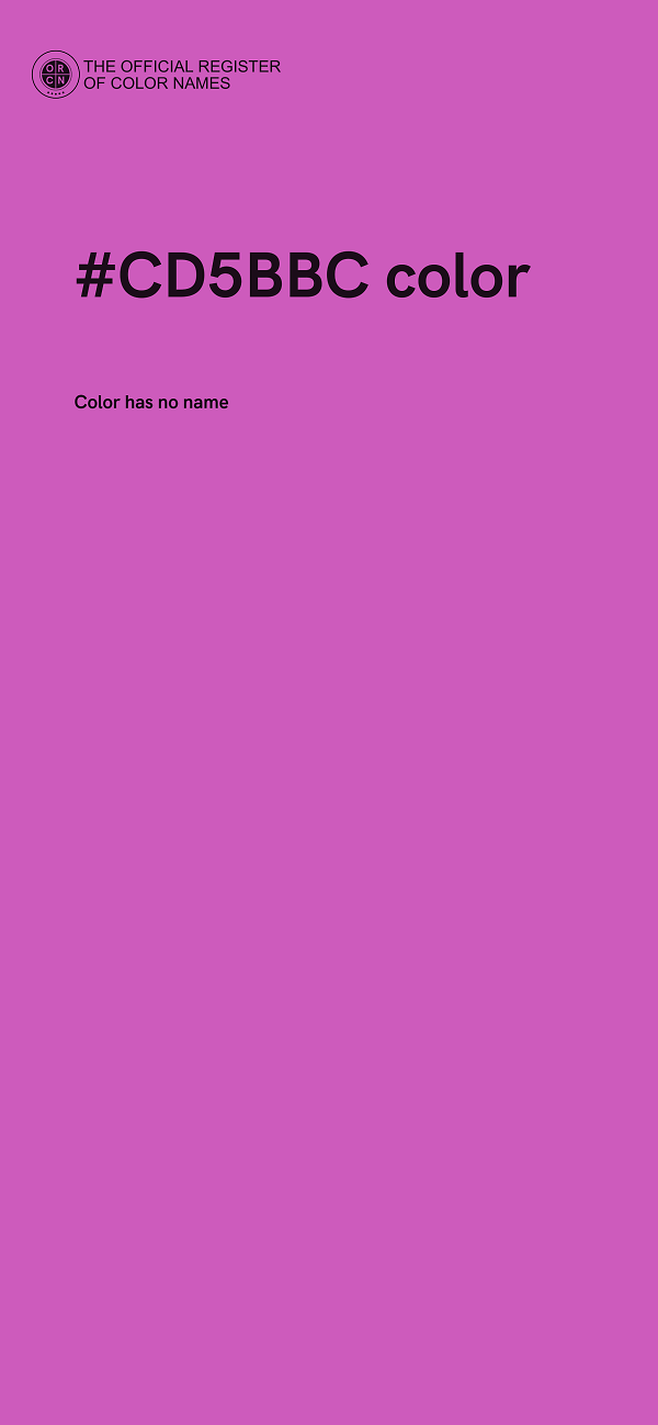 #CD5BBC color image