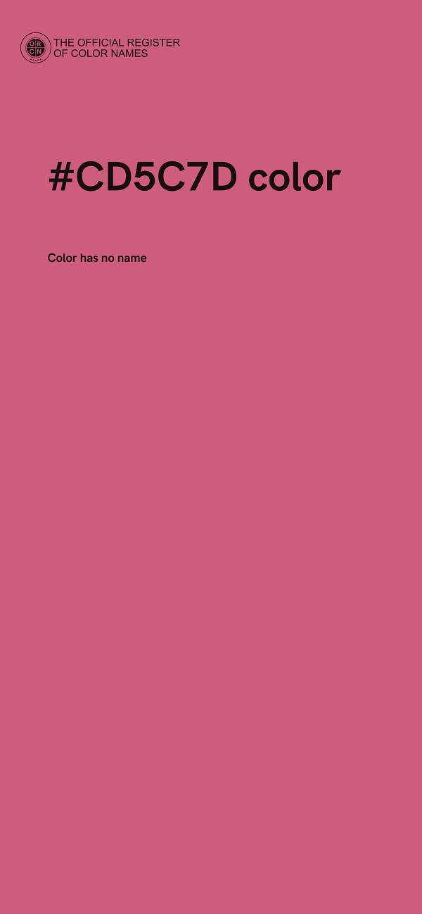 #CD5C7D color image