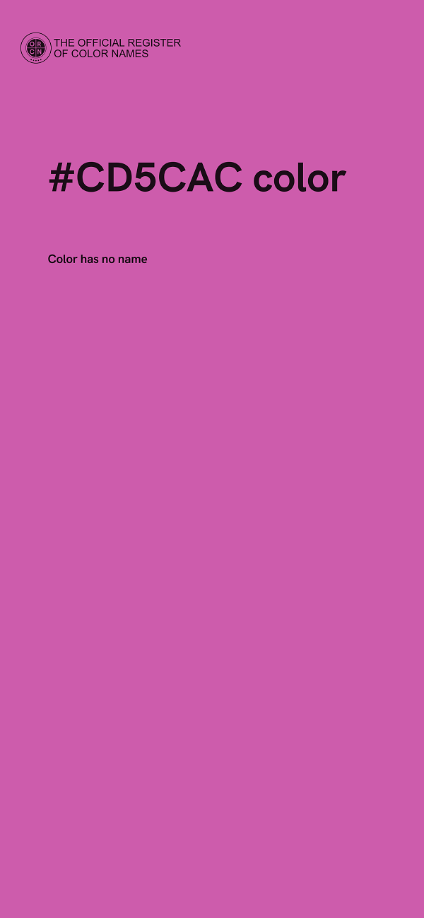 #CD5CAC color image