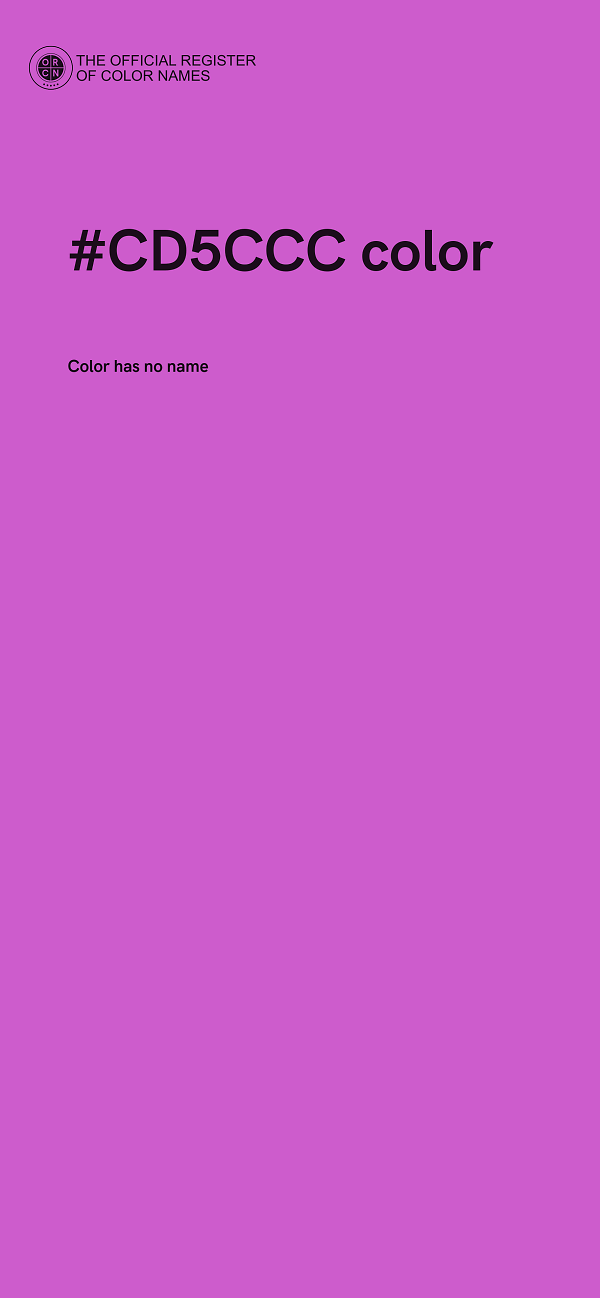 #CD5CCC color image