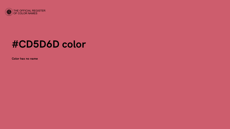 #CD5D6D color image