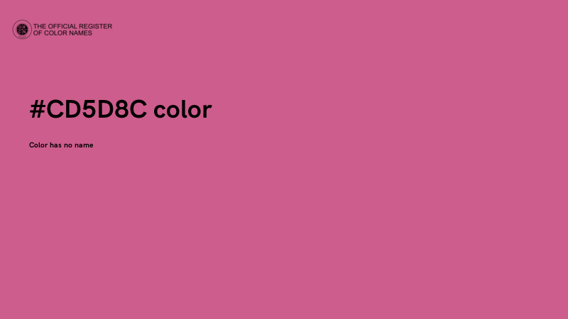 #CD5D8C color image