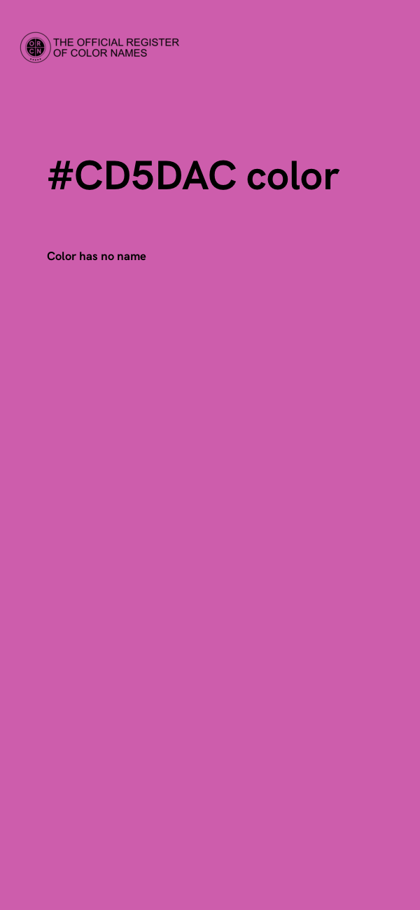 #CD5DAC color image
