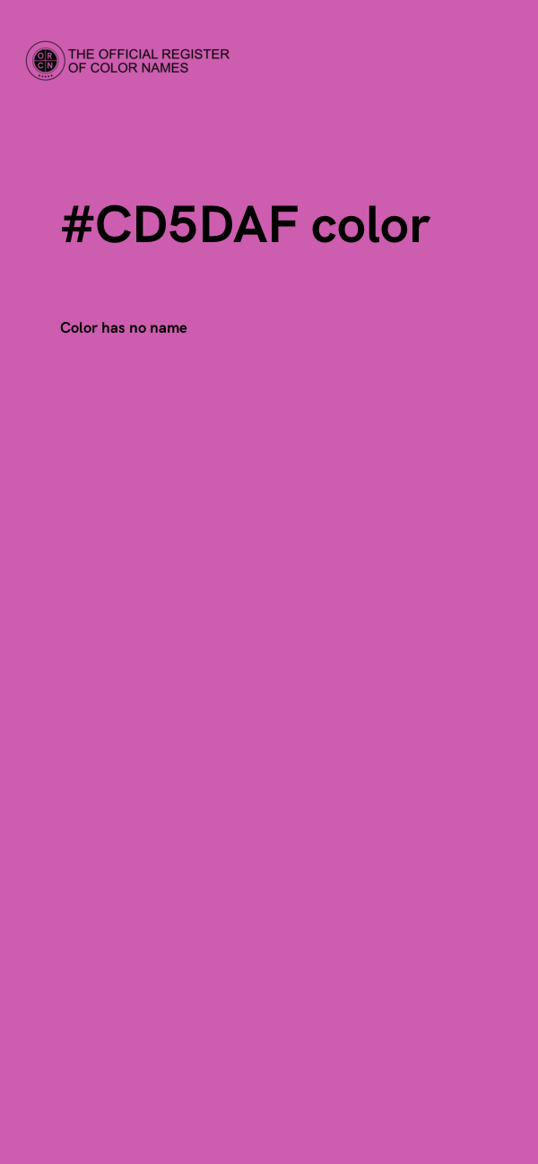 #CD5DAF color image