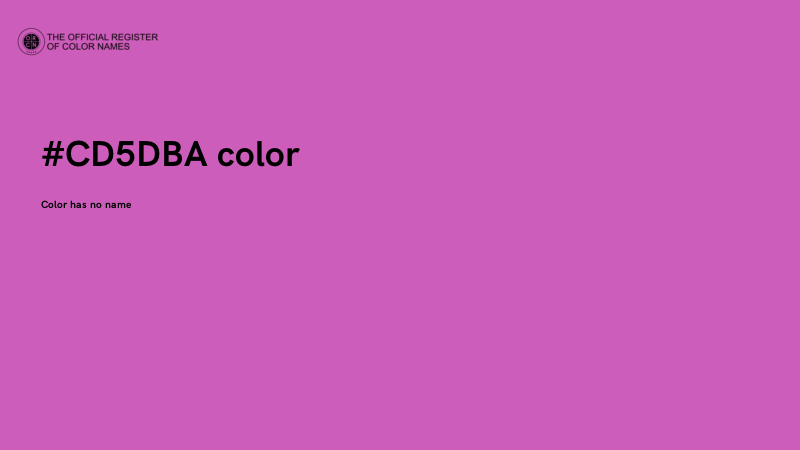 #CD5DBA color image