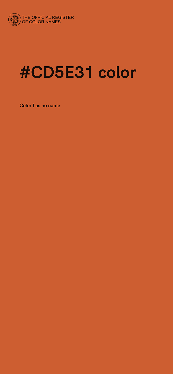 #CD5E31 color image