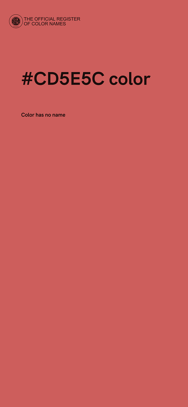 #CD5E5C color image