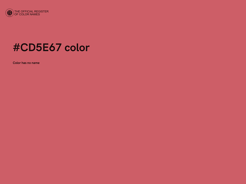 #CD5E67 color image