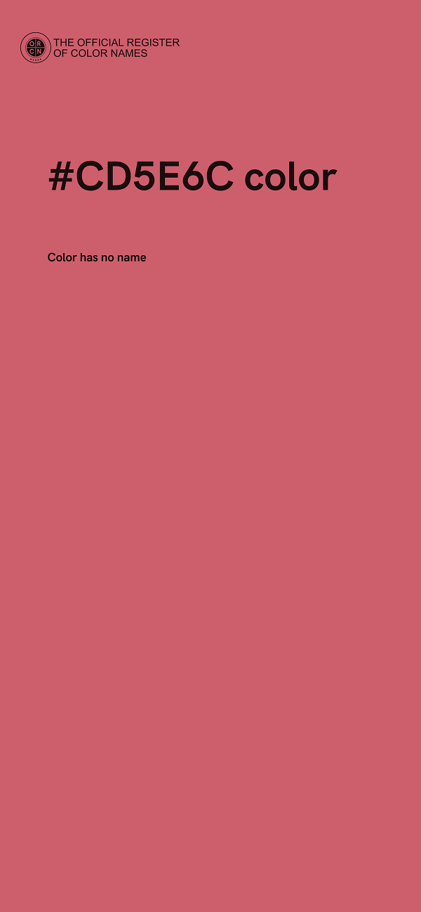 #CD5E6C color image