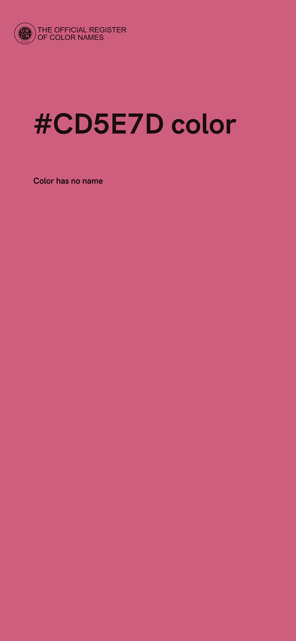 #CD5E7D color image