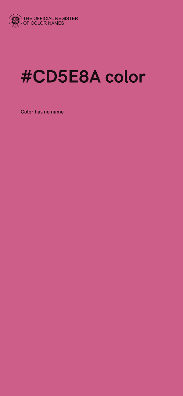 #CD5E8A color image