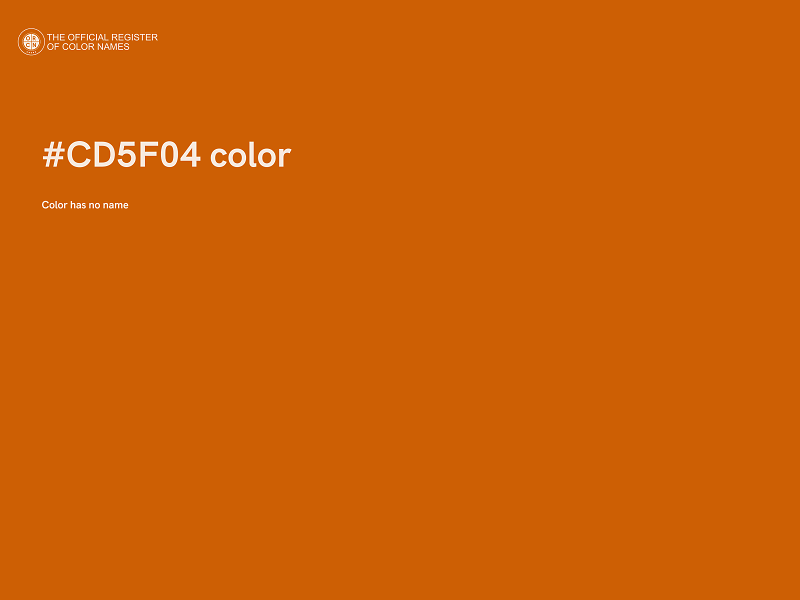 #CD5F04 color image