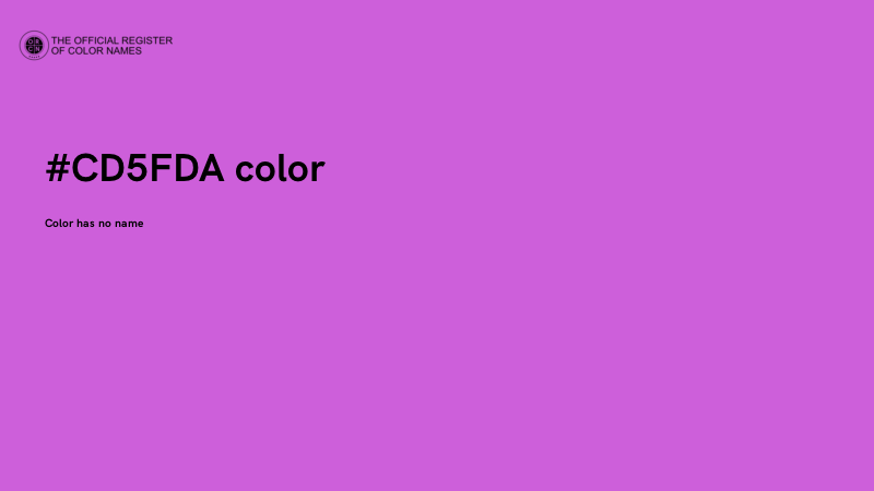 #CD5FDA color image