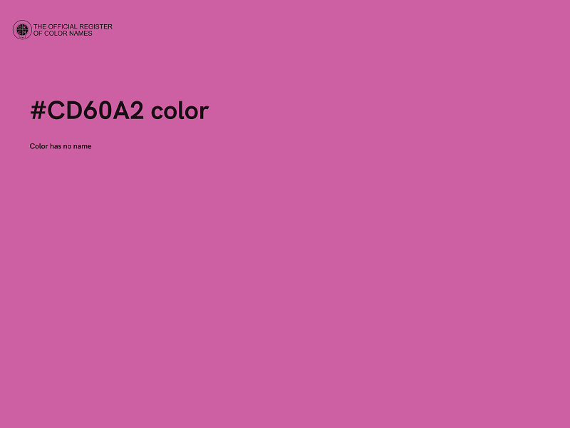 #CD60A2 color image