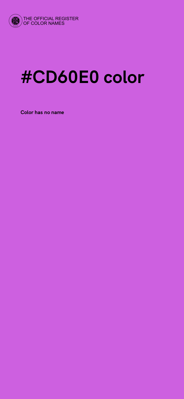 #CD60E0 color image