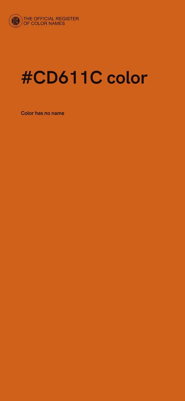 #CD611C color image