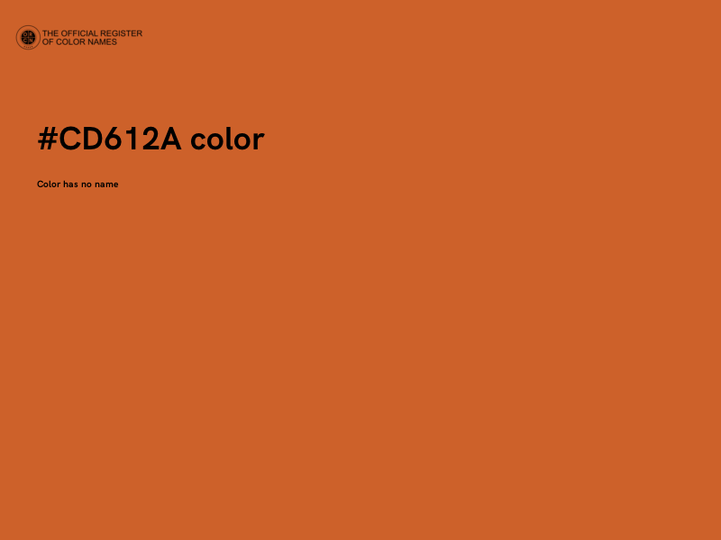 #CD612A color image