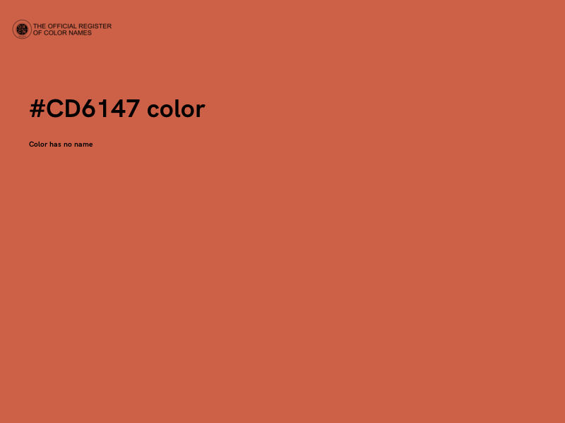 #CD6147 color image