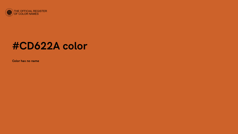 #CD622A color image