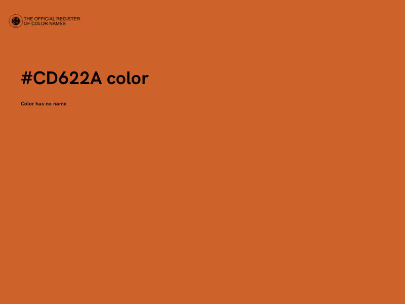 #CD622A color image