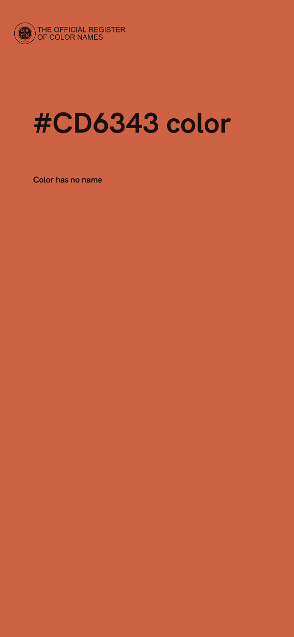 #CD6343 color image