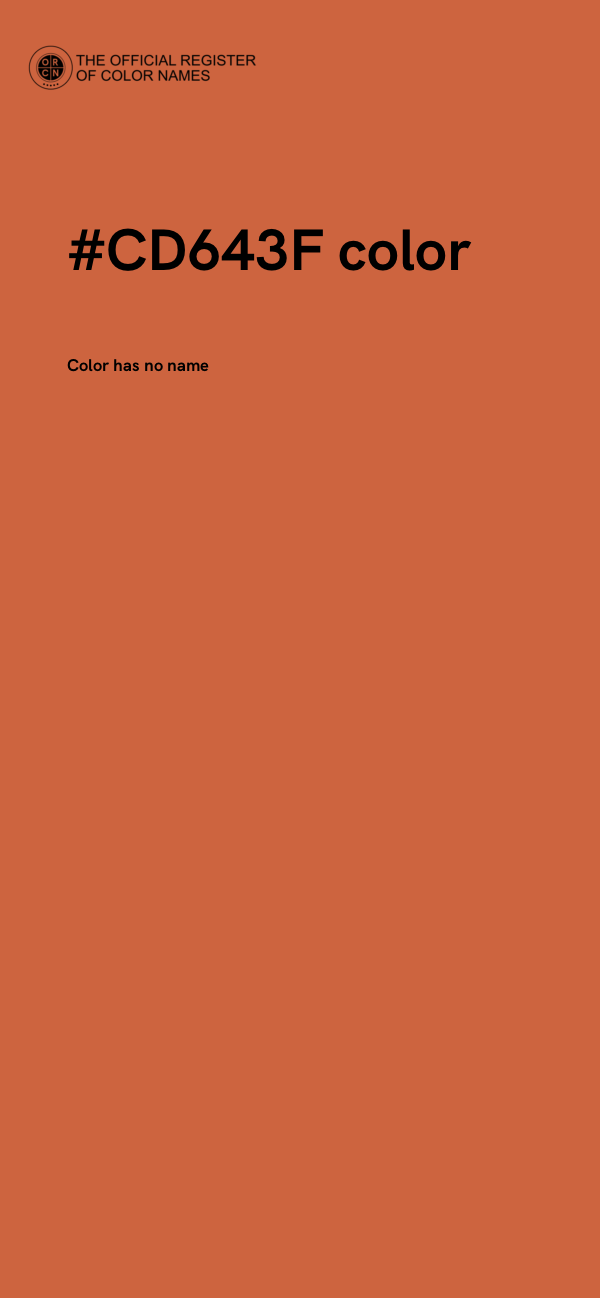 #CD643F color image