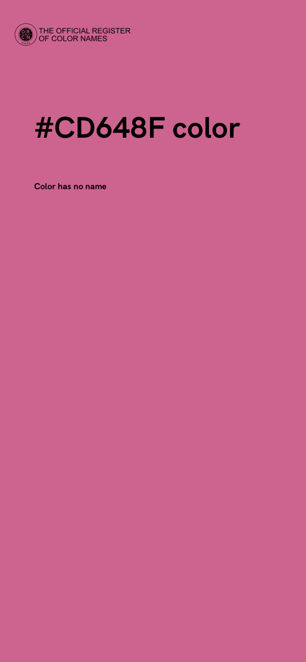 #CD648F color image
