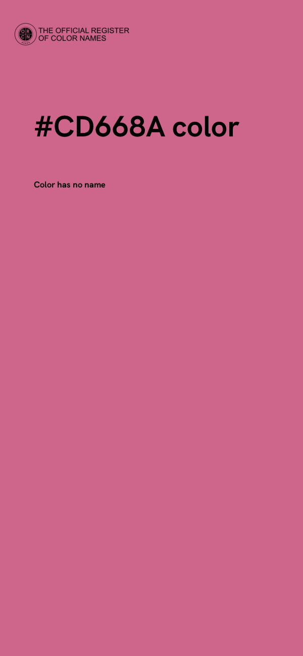#CD668A color image