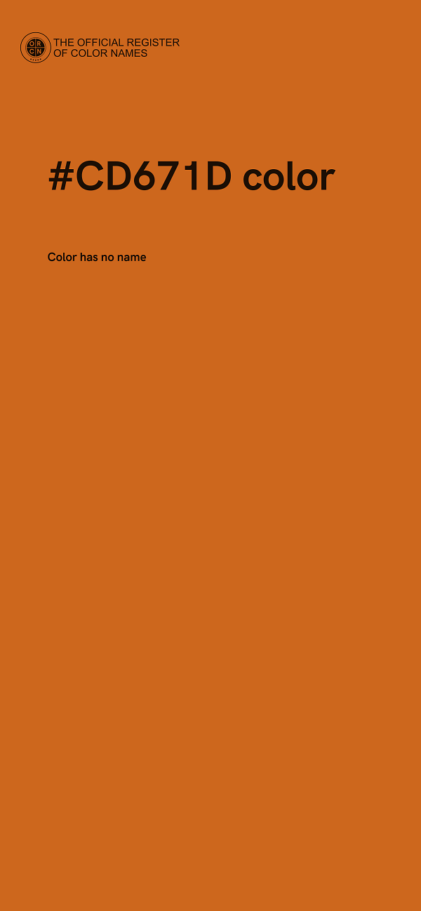 #CD671D color image