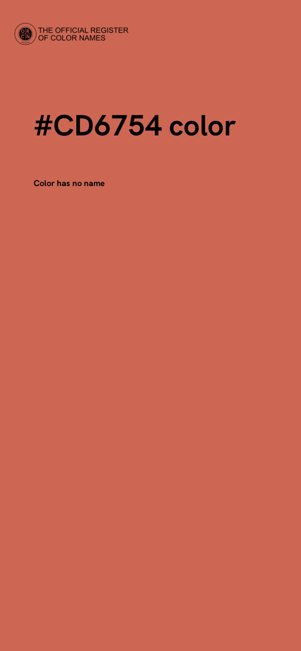 #CD6754 color image