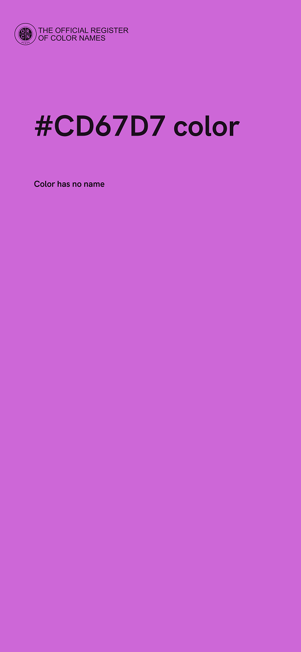 #CD67D7 color image