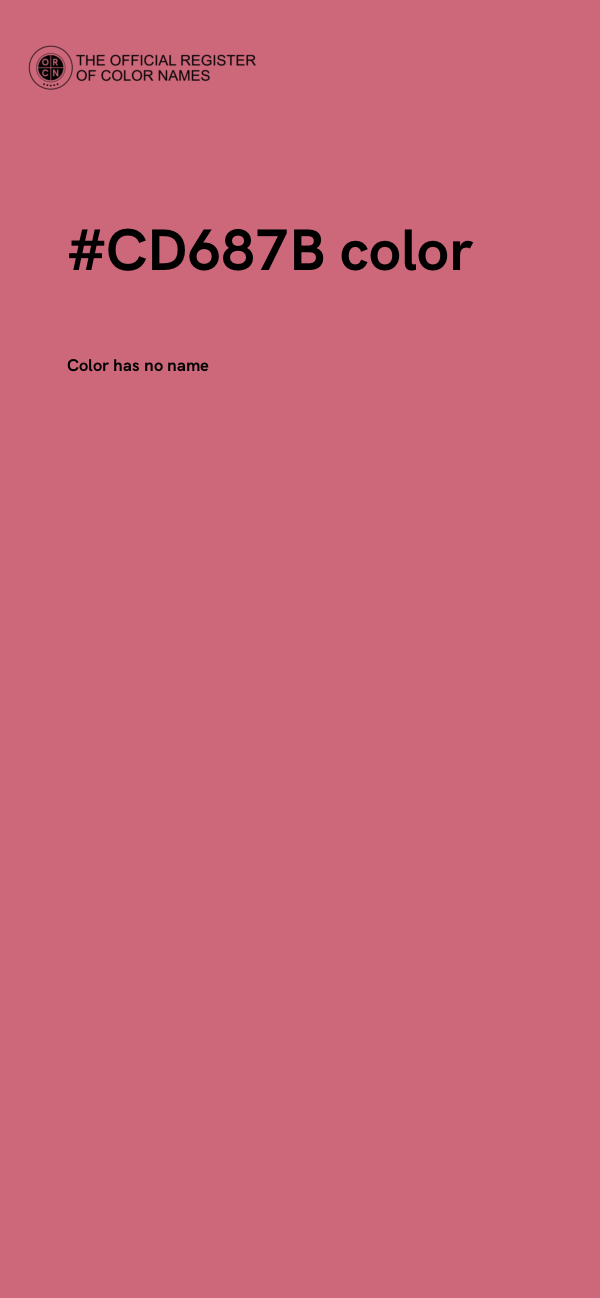 #CD687B color image