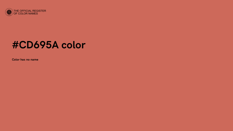 #CD695A color image