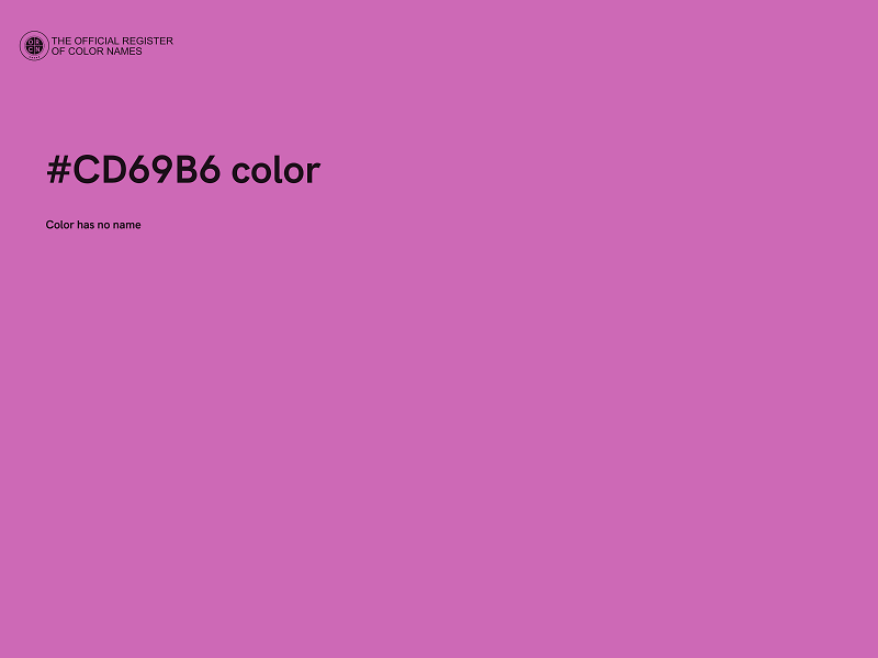 #CD69B6 color image
