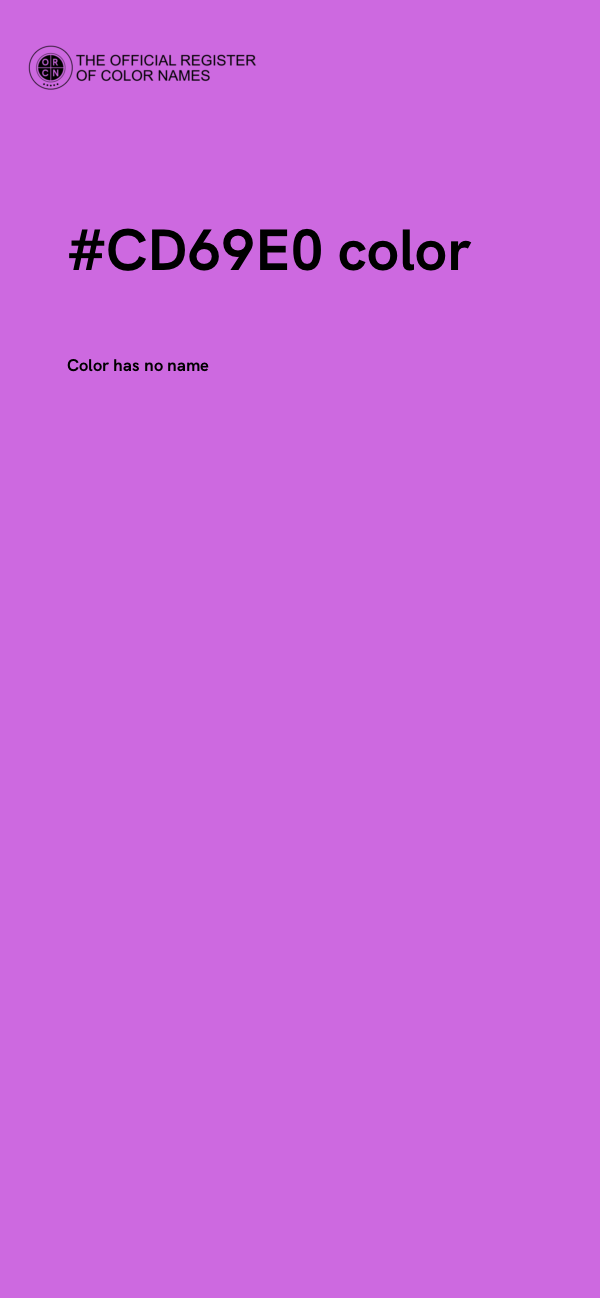 #CD69E0 color image