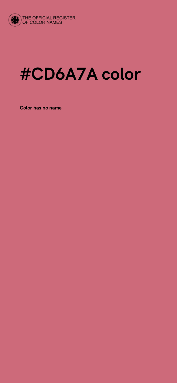 #CD6A7A color image