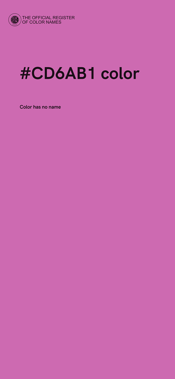 #CD6AB1 color image