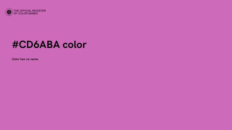 #CD6ABA color image