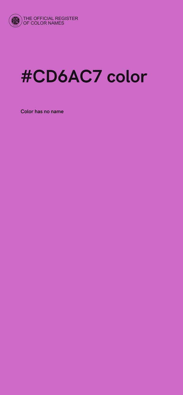 #CD6AC7 color image