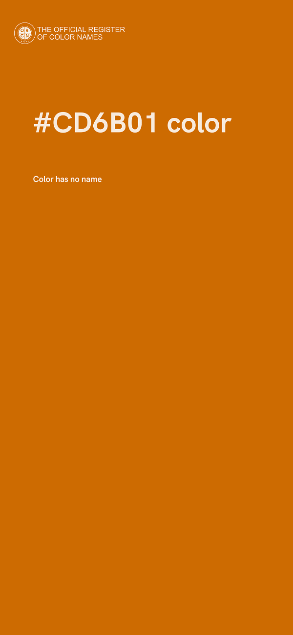#CD6B01 color image