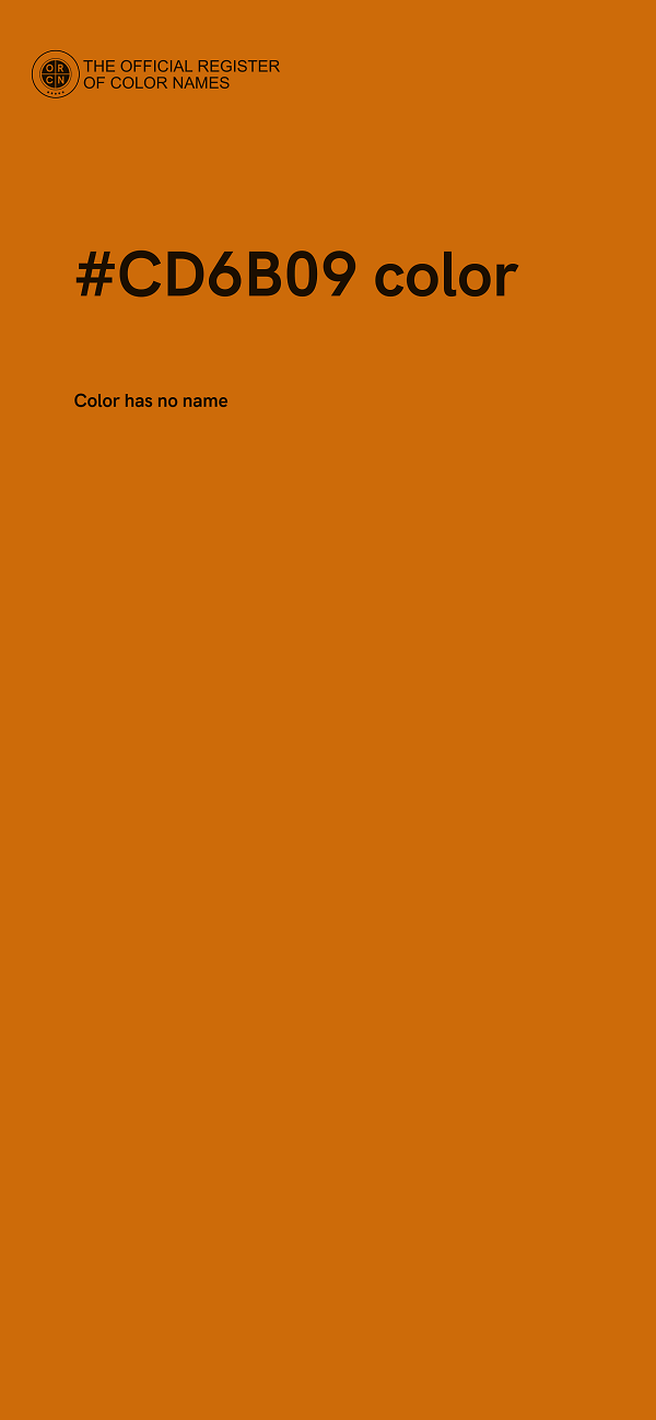 #CD6B09 color image