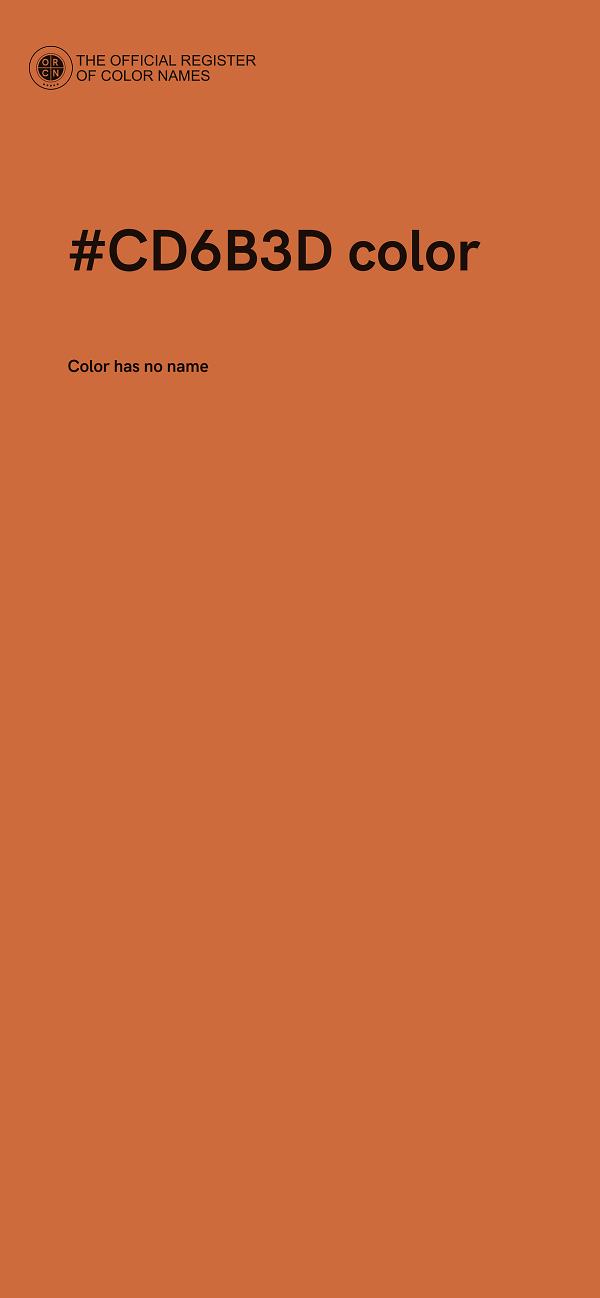 #CD6B3D color image