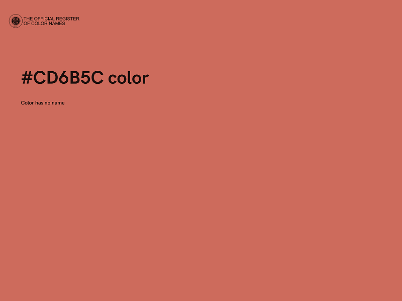 #CD6B5C color image