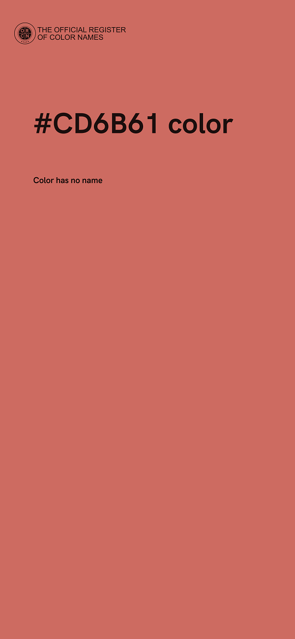 #CD6B61 color image